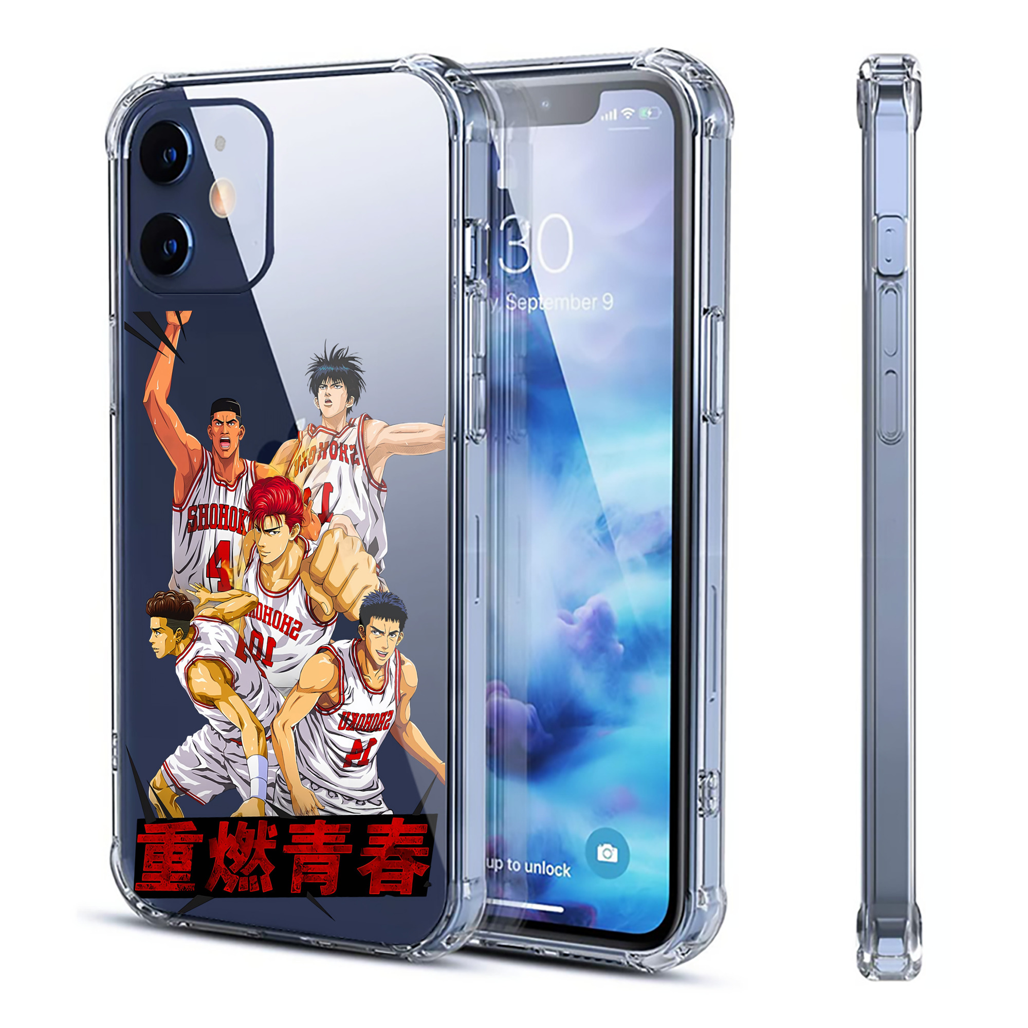 （画像用） SLAM DUNK／スラムダンク 【iPhone 12シリーズ対応】透明スマホケース（クリアソフトケース）